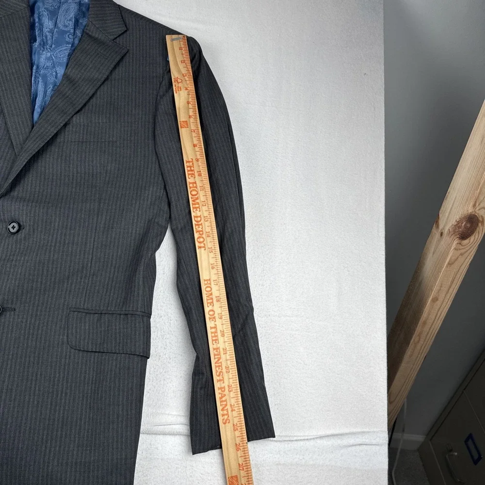 Unbranded Loro Piana Tasmanian Wool Super 150's Bespoke Blazer 38R Surgeon Cuffs